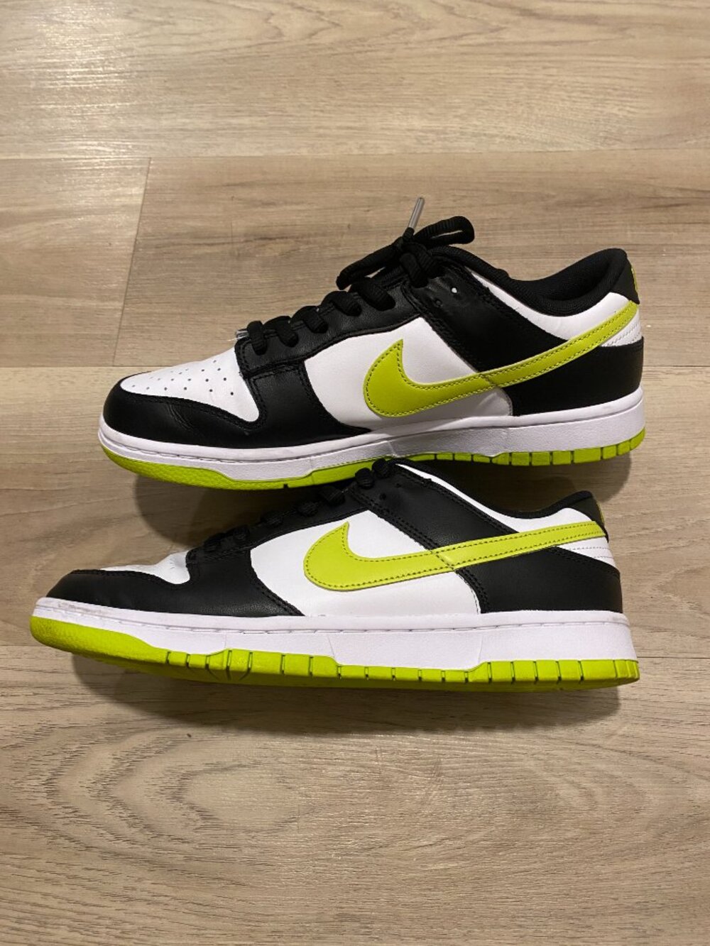 Nike Dunk Low Retro Black Bright Cactus Men’s 9 DV0833-110 Green White - Picture 3 of 13